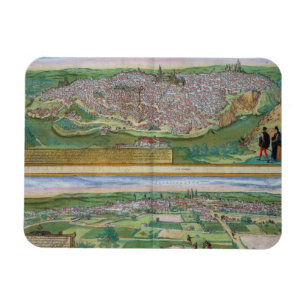 Map of Toledo and Valladolid, from 'Civitates Orbi Magnet