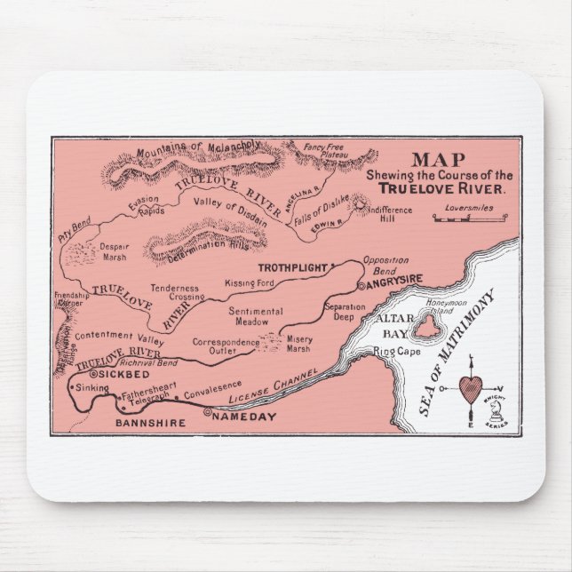 Map of Truelove River Mousepad (Front)