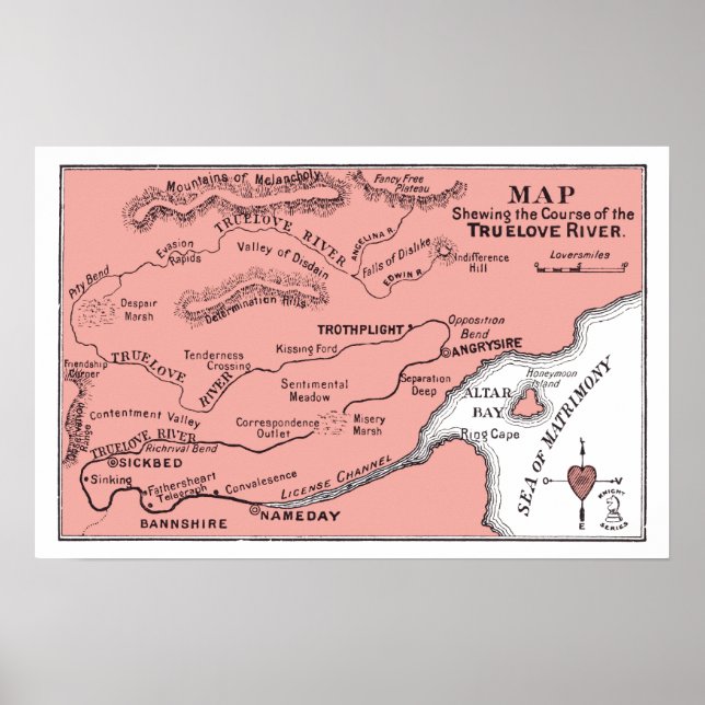 Map of Truelove River Poster (Front)