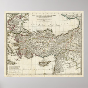 Map of Turkey Poster