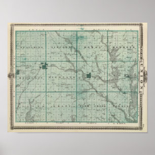 Map of Union County, State of Iowa Poster