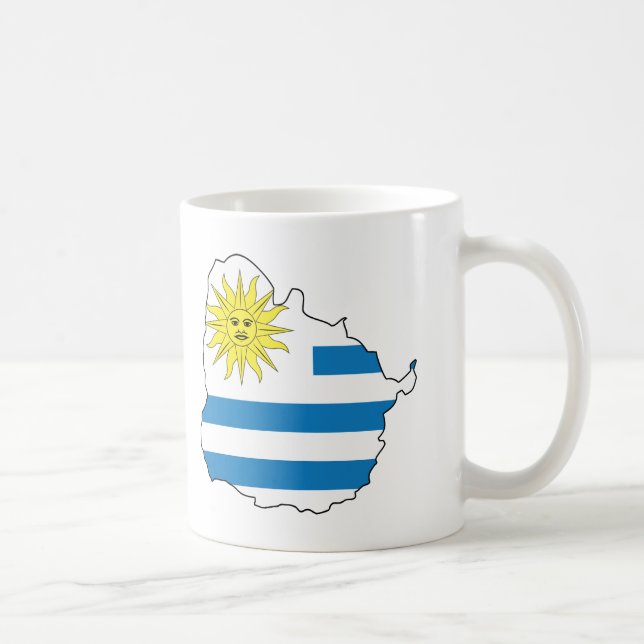 Map Of Uruguay Coffee Mug (Right)