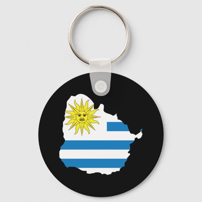Map Of Uruguay Key Ring (Front)