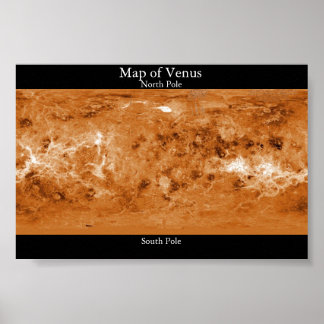 Map of Venus Poster