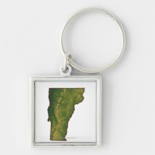 Map of Vermont Key Ring