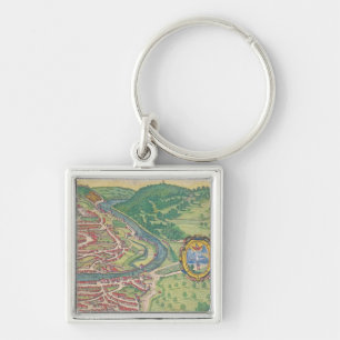 Map of Vienna Key Ring