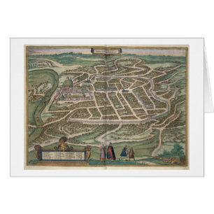 Map of Vilnius, Lithuania, from 'Civitates Orbis T