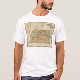 Map Of Virginia And Maryland T-Shirt