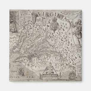 Map of Virginia, discovered and described by Capta Magnet