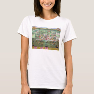 Map of Visby, from 'Civitates Orbis Terrarum' by G T-Shirt
