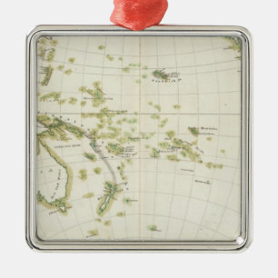 map of Volcano Girdle Metal Tree Decoration