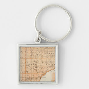 Map of Warren County with Plan of West Lebanon Key Ring