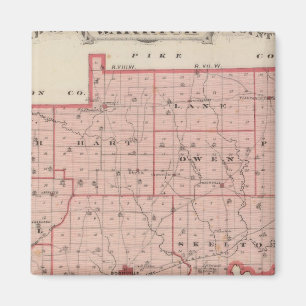 Map of Warrick County Magnet