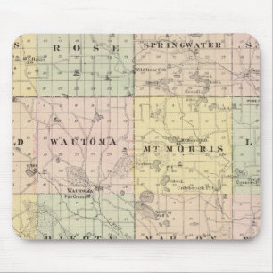 Map of Waushara County, Necedah and Wautoma Mouse Pad