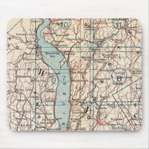 Map of Westchester County, New York Mouse Pad