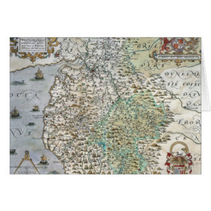 Map of Westmorland and Cumberland   1576
