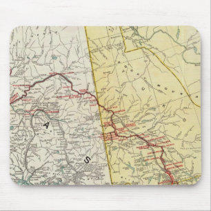 Map Of White Pass & Yukon Route And Connections Mouse Pad