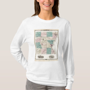 Map of Winnebago County, State of Wisconsin T-Shirt