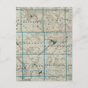 Map of Winneshiek County, State of Iowa Postcard