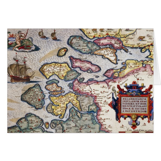 Map of Zeeland, c.1560 (Front Horizontal)