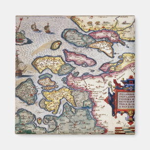 Map of Zeeland, c.1560 Magnet