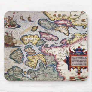Map of Zeeland, c.1560 Mouse Pad