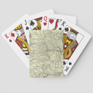 Map Ohio and Mississippi Railway Playing Cards