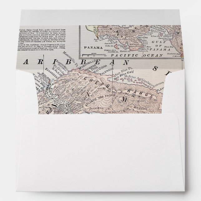 MAP: PANAMA, 1907 ENVELOPE (Back (Bottom))