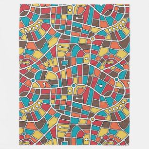 Map Pattern 030520 - Colours 03 Fleece Blanket