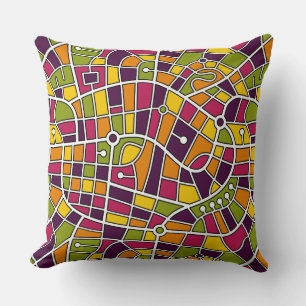 Map Pattern 030520 - Colours 05 Cushion