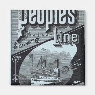 Map Peoples Line of Steamers Magnet