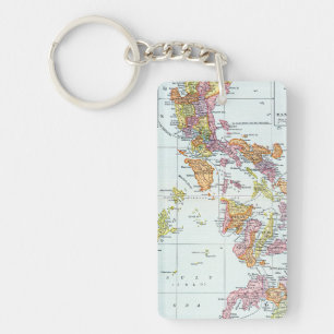 MAP: PHILIPPINES, 1905 KEY RING