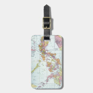 MAP: PHILIPPINES, 1905 LUGGAGE TAG