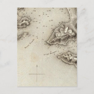 Map Port of Acapulco Postcard