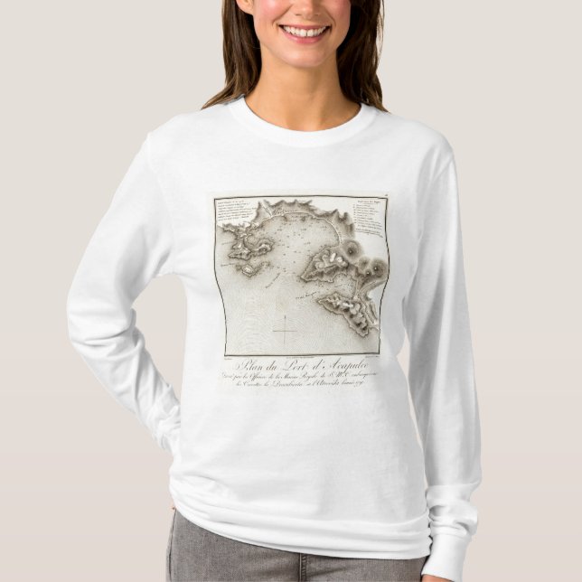 Map Port of Acapulco T-Shirt (Front)