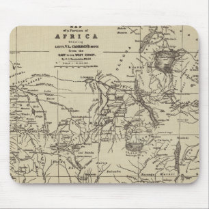 Map Portion of Africa   Cameron's Route Mouse Pad