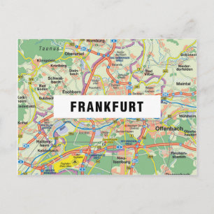 MAP POSTCARDS ♥ Frankfurt
