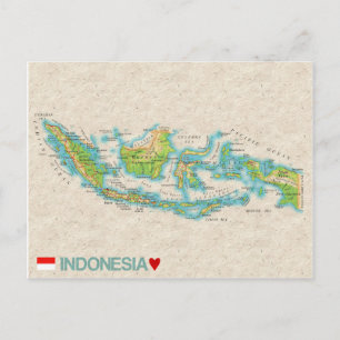 MAP POSTCARDS ♥ Indonesia