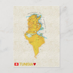 MAP POSTCARDS ♥ Tunisia