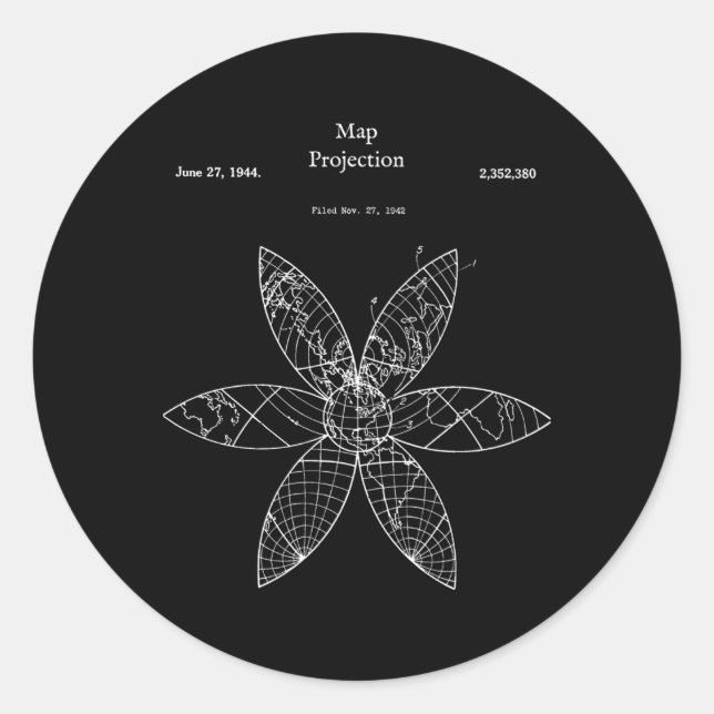 Map Projection Geography Geographer Gis Classic Round Sticker (Front)