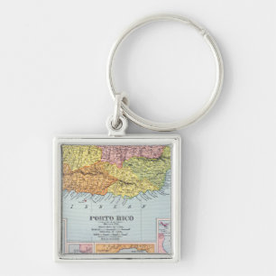MAP: PUERTO RICO, 1900 KEY RING