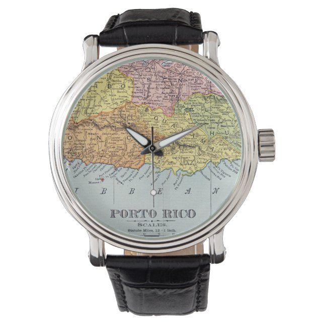 MAP: PUERTO RICO, 1900 WATCH (Front)
