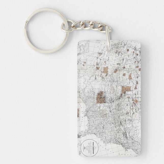 MAP: RESERVATIONS, 1888 KEY RING (Front)