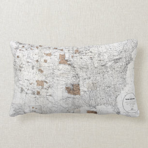 MAP: RESERVATIONS, 1888 LUMBAR CUSHION