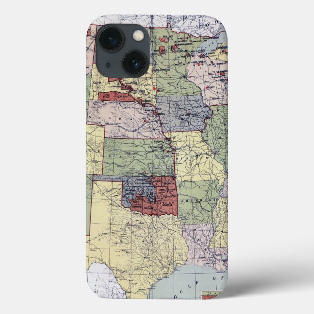 MAP: RESERVATIONS, 1892 Case-Mate iPhone CASE (Back)