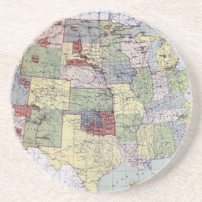 MAP: RESERVATIONS, 1892 COASTER (Front)