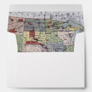 MAP: RESERVATIONS, 1892 ENVELOPES