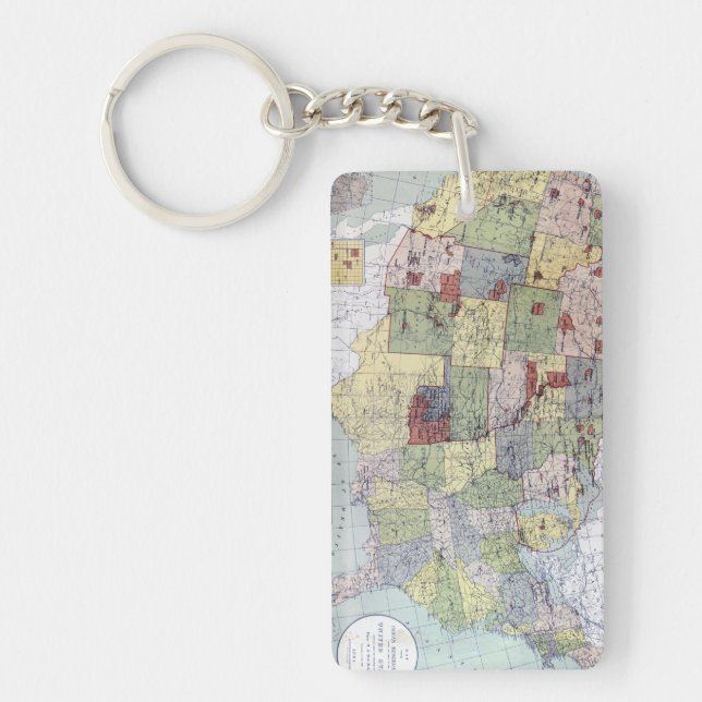MAP: RESERVATIONS, 1892 KEY RING (Front)