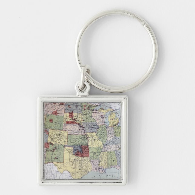 MAP: RESERVATIONS, 1892 KEY RING (Front)