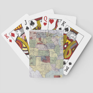 MAP: RESERVATIONS, 1892 PLAYING CARDS
